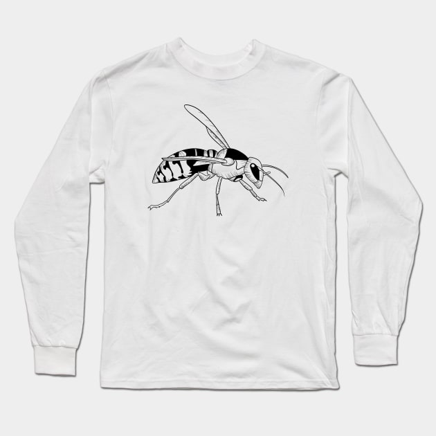 Bee Wasp Long Sleeve T-Shirt by KC Happy Shop